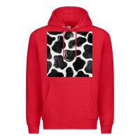 Red cow seamless pattern Premium Hoodie - BundleAndBundleShop