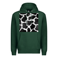 Sports Green cow seamless pattern Premium Hoodie - BundleAndBundleShop