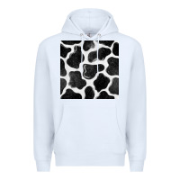 White cow seamless pattern Premium Hoodie - BundleAndBundleShop