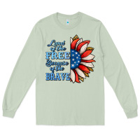 Matcha patriotic sunflower no background Long Sleeve Tee - Jasminsmagicworld