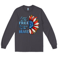 Smoke patriotic sunflower no background Long Sleeve Tee - Jasminsmagicworld
