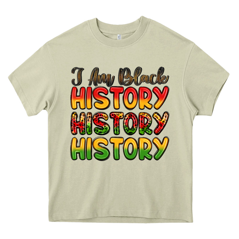 I Am Black History Heavy Core Tee by LillyAllenDesigns | Teevron