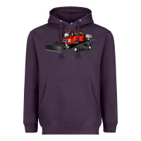 Plum snowcat Heavyweight Hoodie - Artiststas