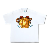 White Dnd Artificer Urban Heavy Tee - minhPixels
