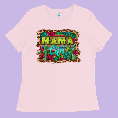 Mama Cita Serape Background Ladies Tee Designed By Barkaloodesign