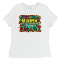 White mama cita serape background Ladies Tee - BarkalooDesign