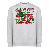 Just A Girl Who Loves Christmas Heavyweight Sweatshirt | Teevron
