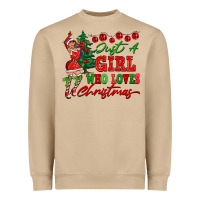 Mushroom Just A Girl Who Loves Christmas Heavyweight Sweatshirt - FaDigitalArtStudio