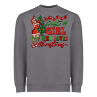 Storm Just A Girl Who Loves Christmas Heavyweight Sweatshirt - FaDigitalArtStudio
