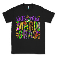Black Little miss Mardi Gras Classic Tee - NancyCooperArtShop