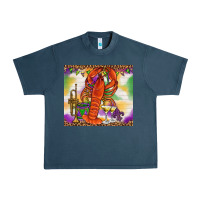 Midnight Navy Mardi Gras Crawfish Tumbler Urban Heavy Tee - HowdyJamesFarm