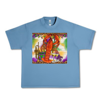 Pebble Blue Mardi Gras Crawfish Tumbler Urban Heavy Tee - HowdyJamesFarm