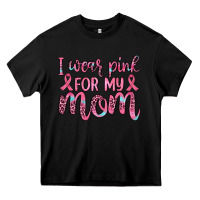 Black i wear pink for my mom Heavy Core Tee - JahusDesignShop