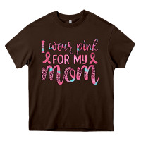 Chocolate Brown i wear pink for my mom Heavy Core Tee - JahusDesignShop