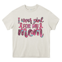 Cream i wear pink for my mom Heavy Core Tee - JahusDesignShop