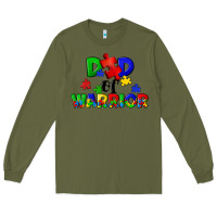 Army Green Dad of warrior Long Sleeve Tee - CowGirlArtShop
