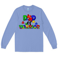 Colony Blue Dad of warrior Long Sleeve Tee - CowGirlArtShop