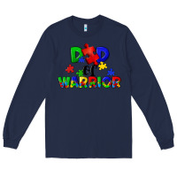 Navy Dad of warrior Long Sleeve Tee - CowGirlArtShop