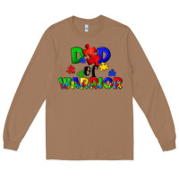 Toasted Coconut Dad of warrior Long Sleeve Tee - CowGirlArtShop