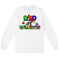 White Dad of warrior Long Sleeve Tee - CowGirlArtShop