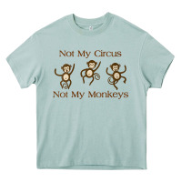 Womens Not My Circus Not My Monkeys Gifts - Funny Political Novelty V- Heavy Core Tee | Teevron