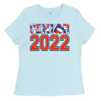 Baby Blue senior volleyball custom Ladies Tee - Jasminsmagicworld