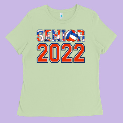 Senior Volleyball Custom Ladies Tee Designed By Jasminsmagicworld