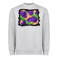 Heather Grey halloween spooky bat background Heavyweight Sweatshirt - BundleAndBundleShop
