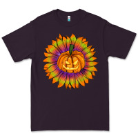 Plum Halloween Sunflower Premium Tee - RanaPortraitStore