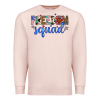 Pale Pink freedom squad Premium Sweatshirt - Artiststas