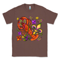 Chestnut Crawfish and fleur de lis Classic Tee - NancyCooperArtShop