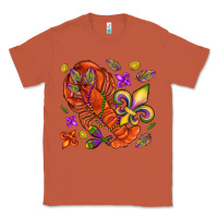 Copper Crawfish and fleur de lis Classic Tee - NancyCooperArtShop