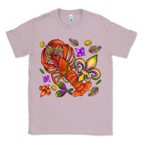Lilac Crawfish and fleur de lis Classic Tee - NancyCooperArtShop