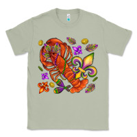 Matcha Crawfish and fleur de lis Classic Tee - NancyCooperArtShop