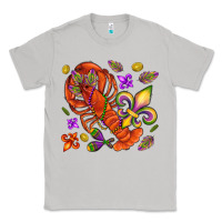 Moon Dust Crawfish and fleur de lis Classic Tee - NancyCooperArtShop