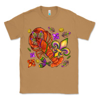 Toasted Coconut Crawfish and fleur de lis Classic Tee - NancyCooperArtShop