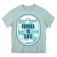 Arona Travel Is Life Funny Traveling Gift Heavy Core Tee - minhPixels