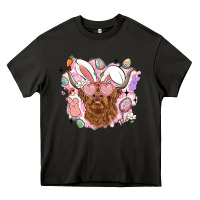 Asphalt highland heifer easter Heavy Core Tee - LillyAllenDesigns