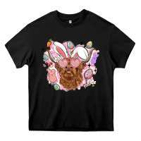 Black highland heifer easter Heavy Core Tee - LillyAllenDesigns