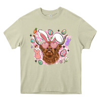Mossy highland heifer easter Heavy Core Tee - LillyAllenDesigns