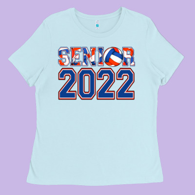 Senior Volleyball Custom Ladies Tee Designed By Jasminsmagicworld