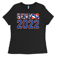 Black senior volleyball custom Ladies Tee - Jasminsmagicworld