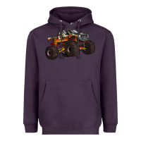 Plum monster truck Heavyweight Hoodie - Artiststas