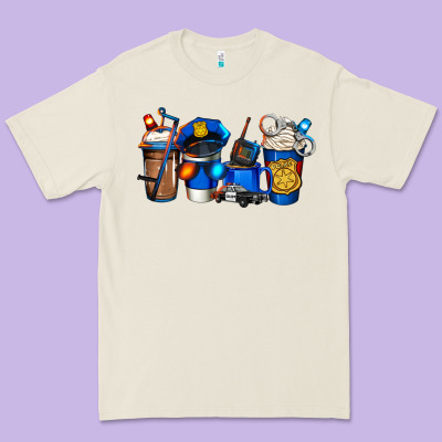 Police Coffee Premium Tee Designed By Jasminsmagicworld