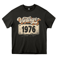 Asphalt 46 Year Old Vintage 1976 Men Women 46th Birthday Decor Heavy Core Tee - minhPixels
