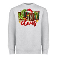 Heather Grey christmas mini claus Heavyweight Sweatshirt - FaDigitalArtStudio