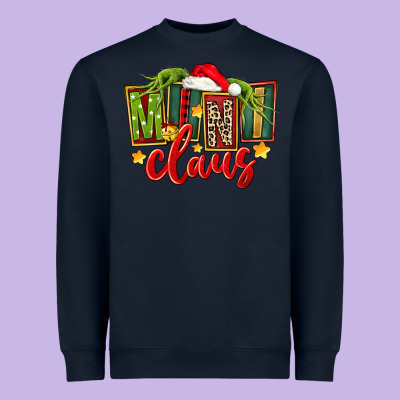 Christmas Mini Claus Heavyweight Sweatshirt Designed By Fadigitalartstudio