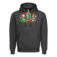 Charcoal Heather baseball vibes Zipper Hoodie - CowhideDigitalArt