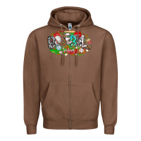 Chestnut baseball vibes Zipper Hoodie - CowhideDigitalArt