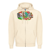 Sandshell baseball vibes Zipper Hoodie - CowhideDigitalArt